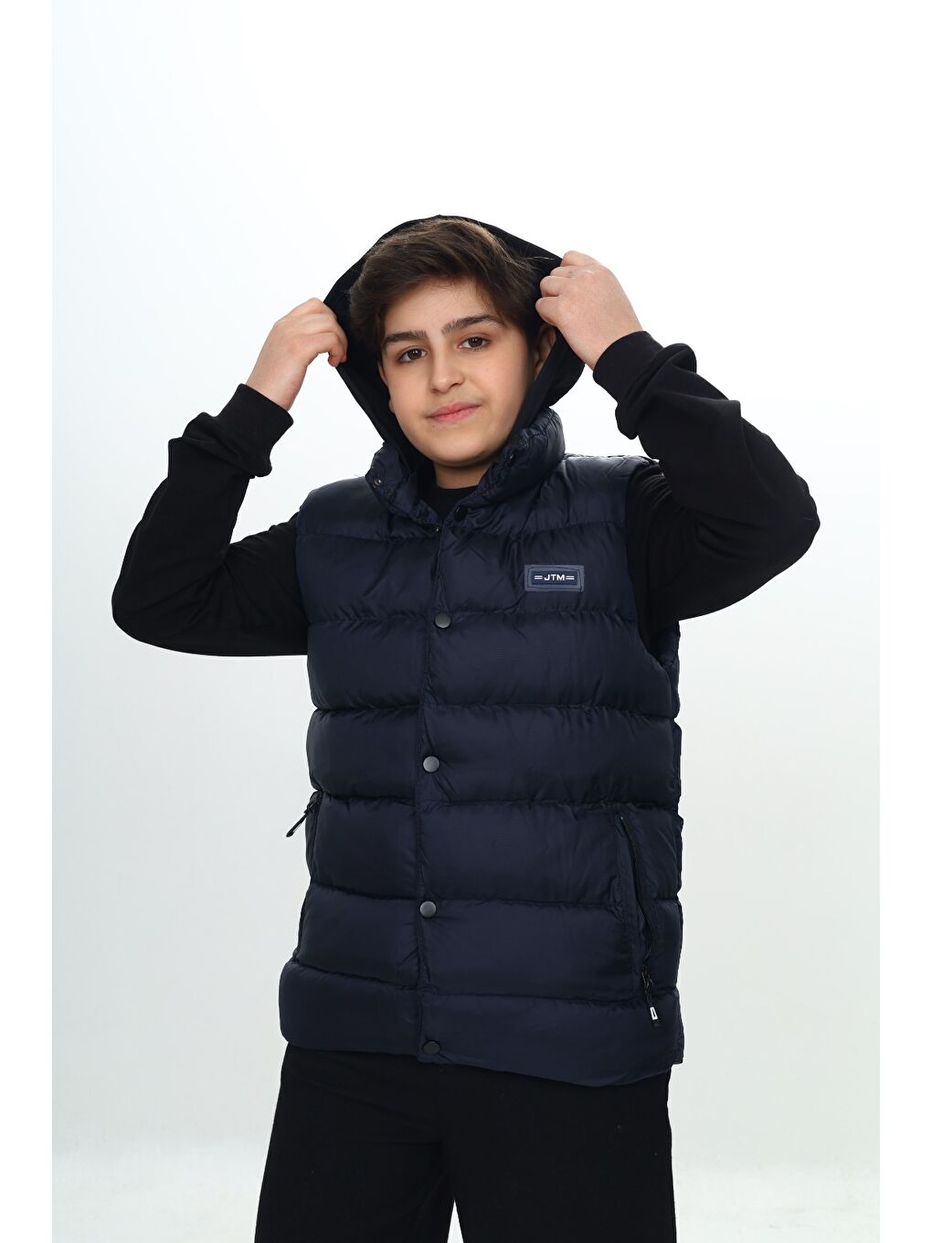 Lacivert Erkek Çocuk Göğsü Armalı Şişme Yelek-5