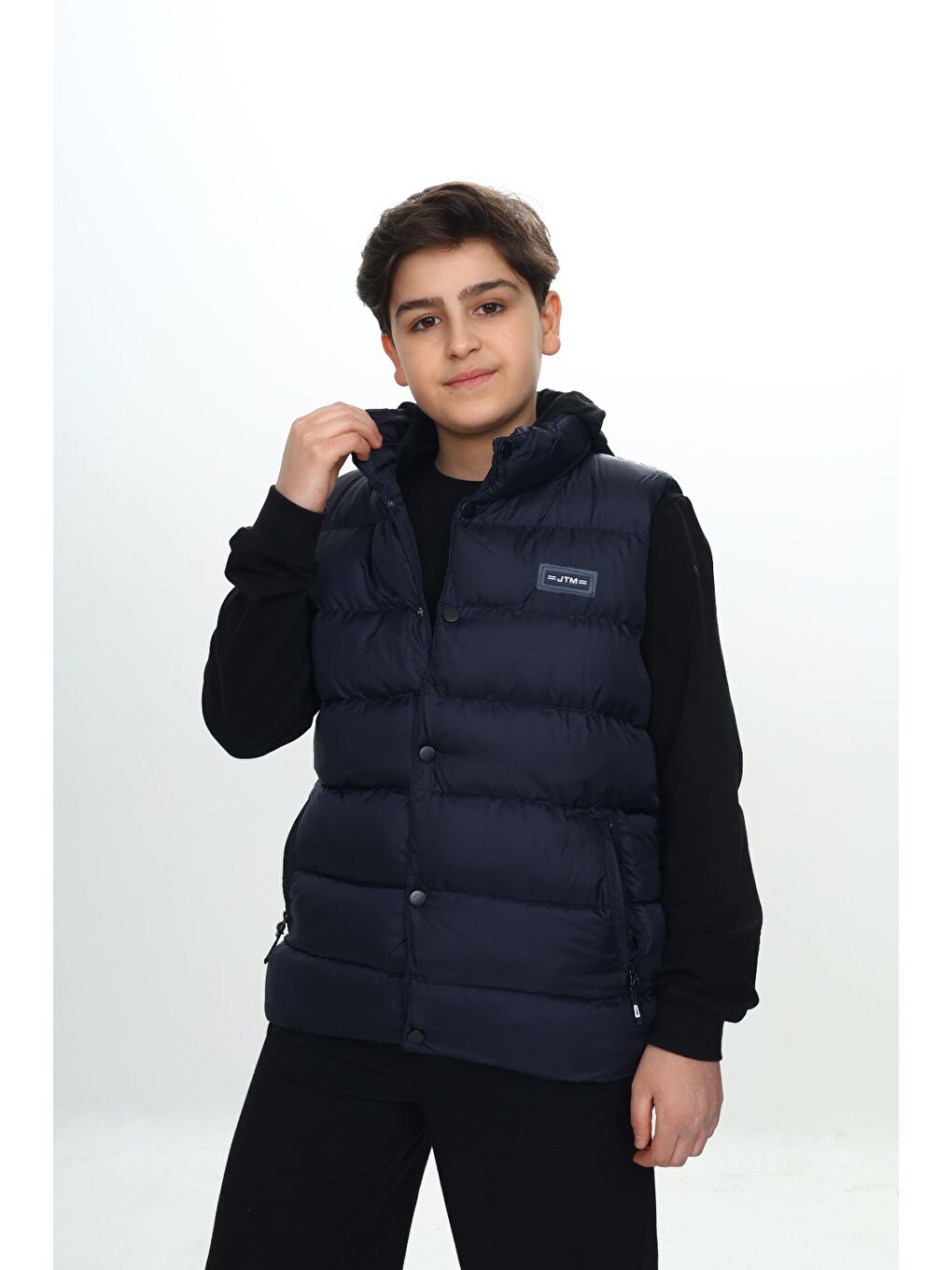 Lacivert Erkek Çocuk Göğsü Armalı Şişme Yelek-6