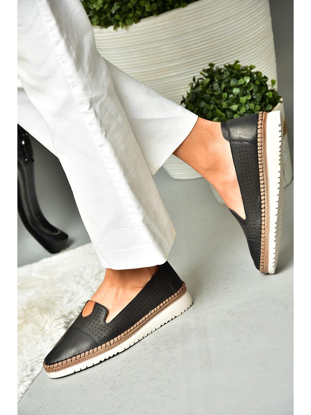 P5555001 Siyah Kadın Ayakkabı-6