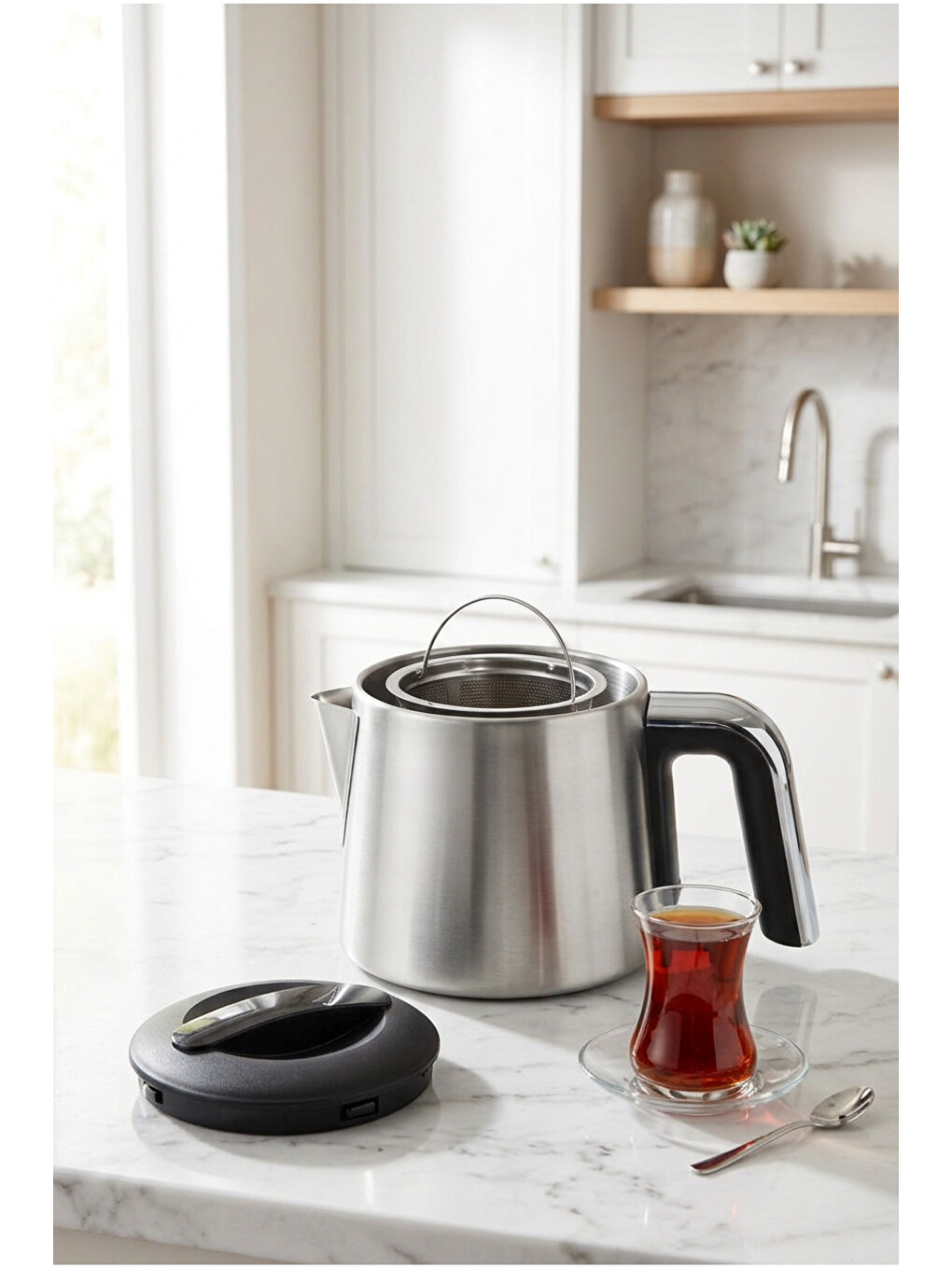 Nova Dijital Çelik Çay Makinesi Inox-3