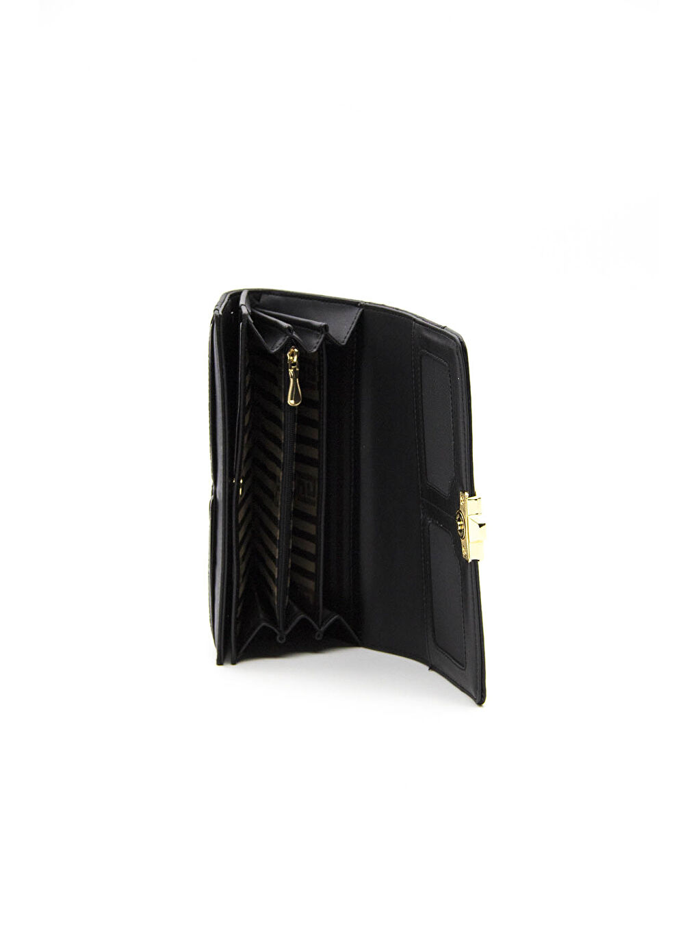 Siyah Kadın Cüzdan & Kartlık 979-37216 SILVER POLO BAYAN CÜZDAN M46 SİYAH-MAT SİYAH-4