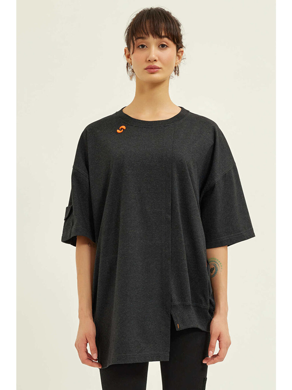 Enu Unisex Way Out Tişört   Antrasit-3