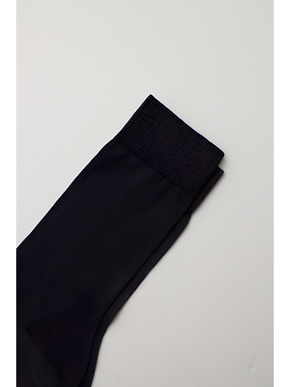 Erkek Jakarlı Soket Çorap Siyah-1