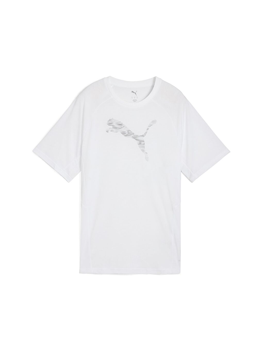 Evostripe Relaxed Kadın Beyaz Yuvarlak Yaka Tişört-3