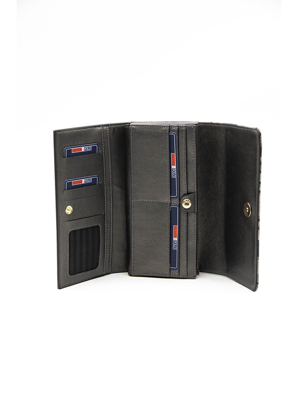 Gri Kadın Cüzdan & Kartlık 1036-41359 BAYAN CÜZDAN M169 GRİ-NOVA ANTRASİT-3