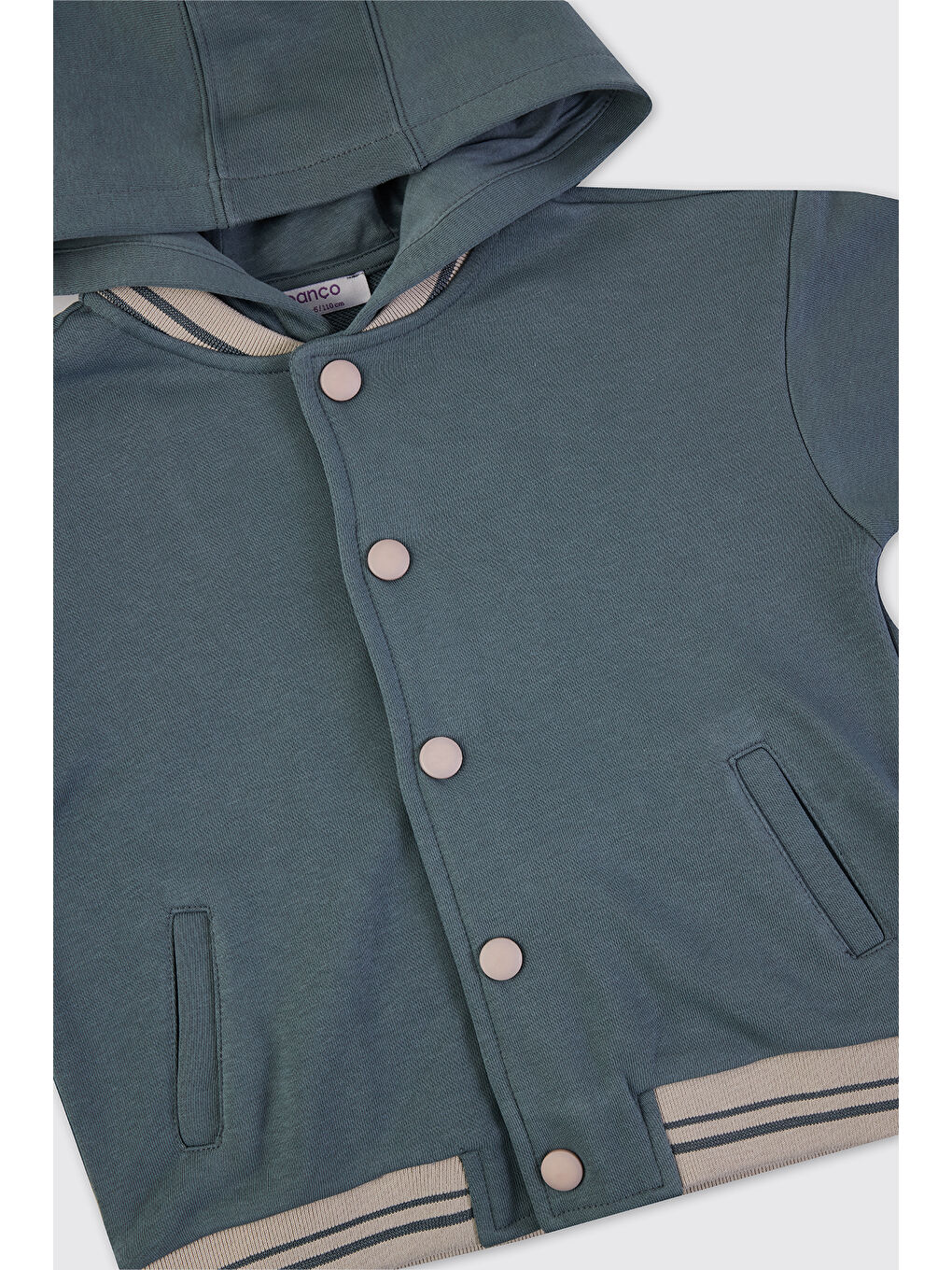 Erkek Bebek Kapüşonlu Petrol Sweatshirt-2