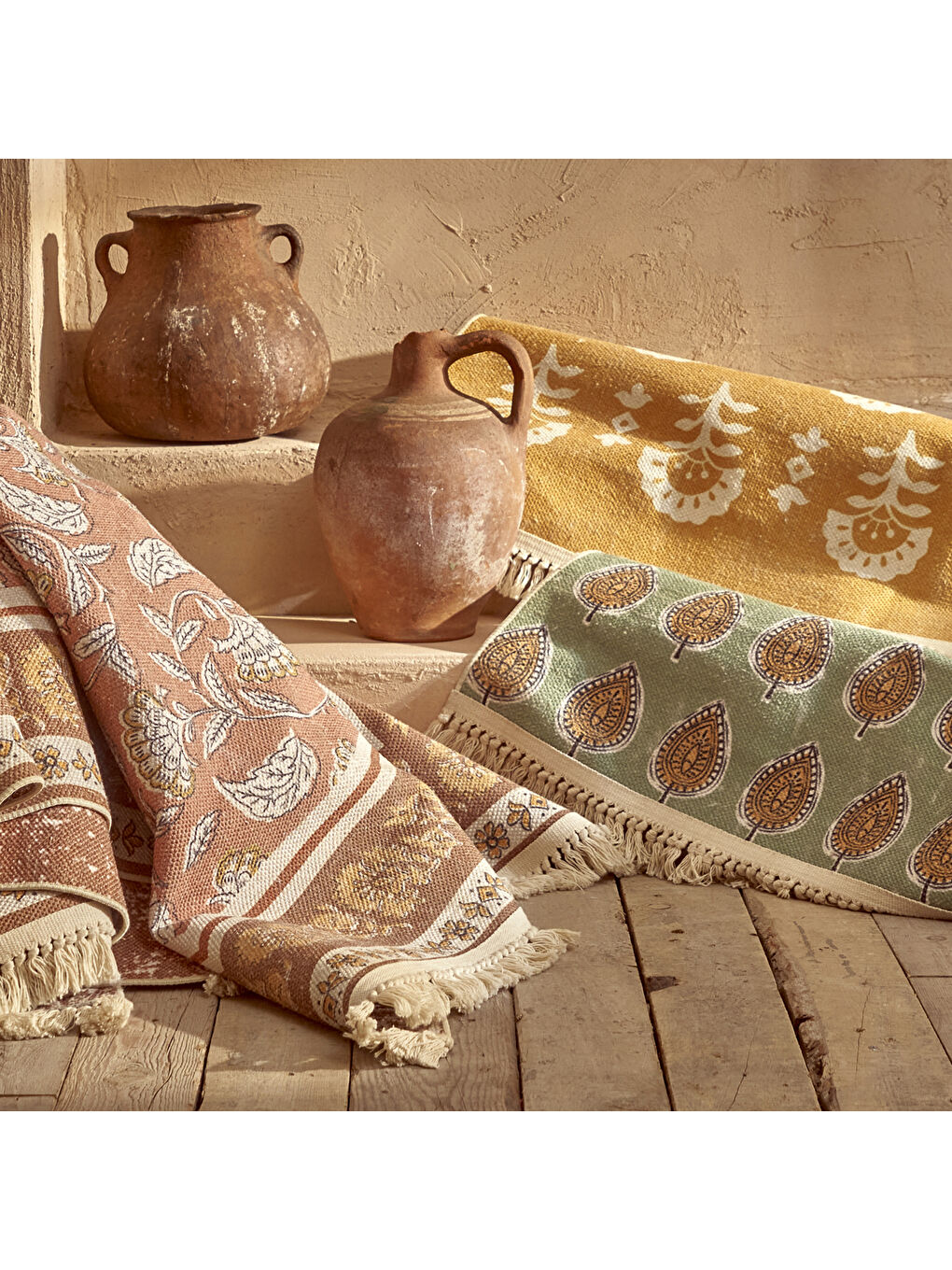 Sarı Indian Kilim Hardal (120x180 cm)-3