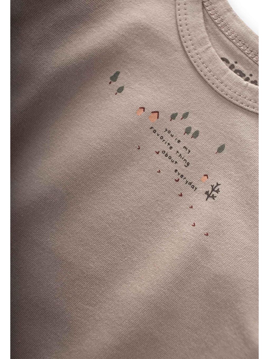 Bej Erkek Çocuk Baskılı Sweatshirt-2