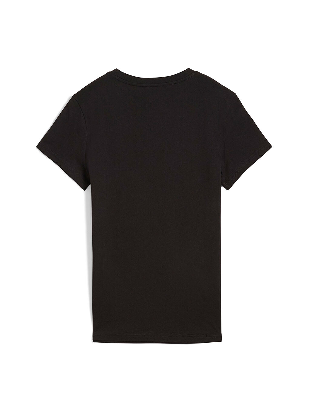 Essentials No 1 Logo Kadın Siyah Yuvarlak Yaka Tişört-4