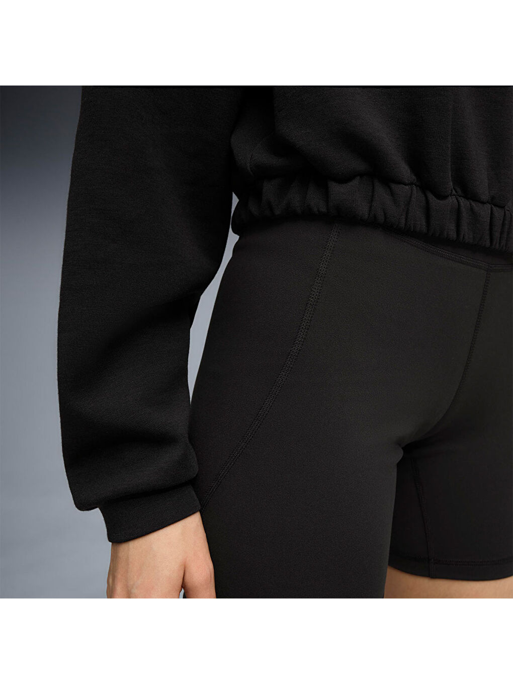 Cloudspun Crew Kadın Siyah Bisiklet Yaka Sweatshirt-2