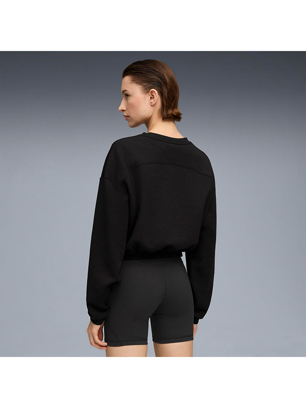 Cloudspun Crew Kadın Siyah Bisiklet Yaka Sweatshirt-3