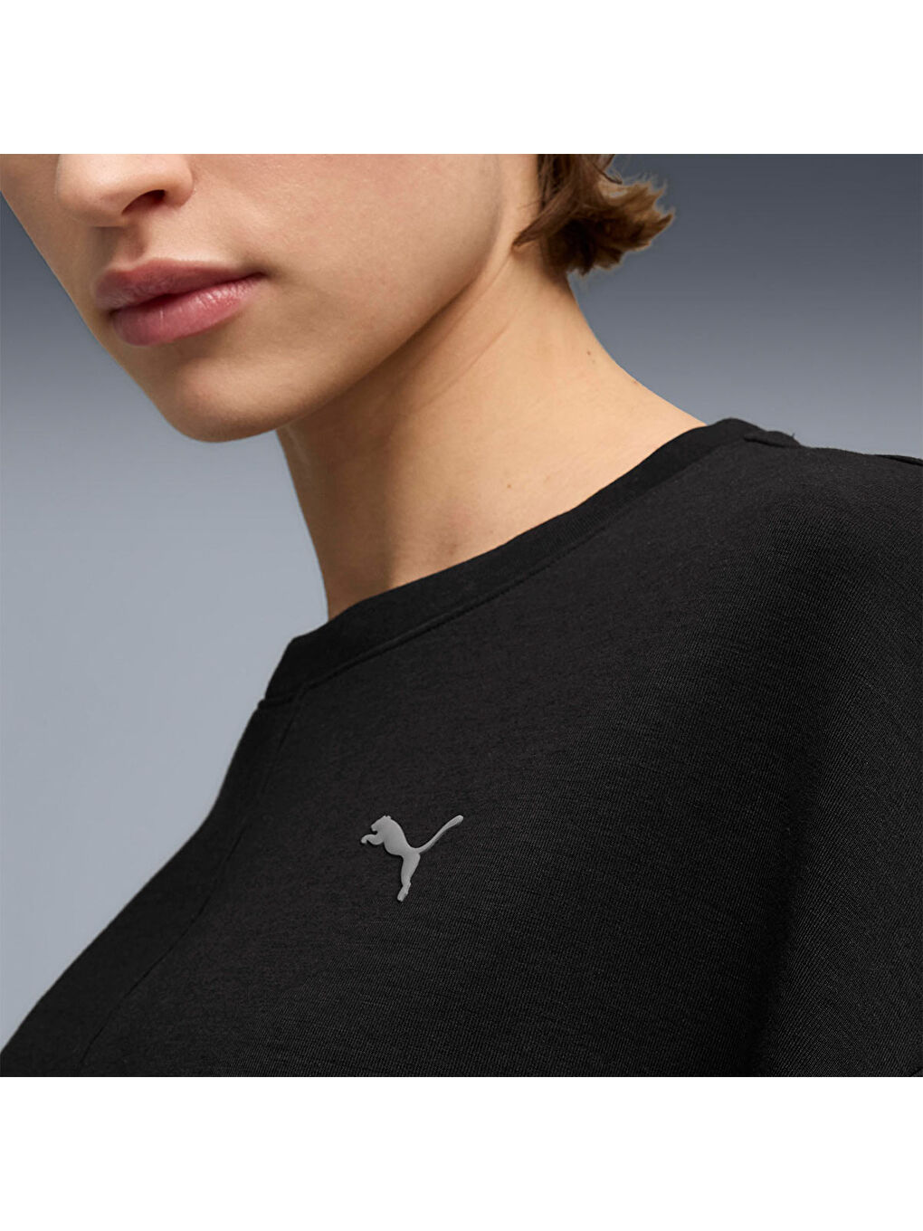 Cloudspun Crew Kadın Siyah Bisiklet Yaka Sweatshirt-4