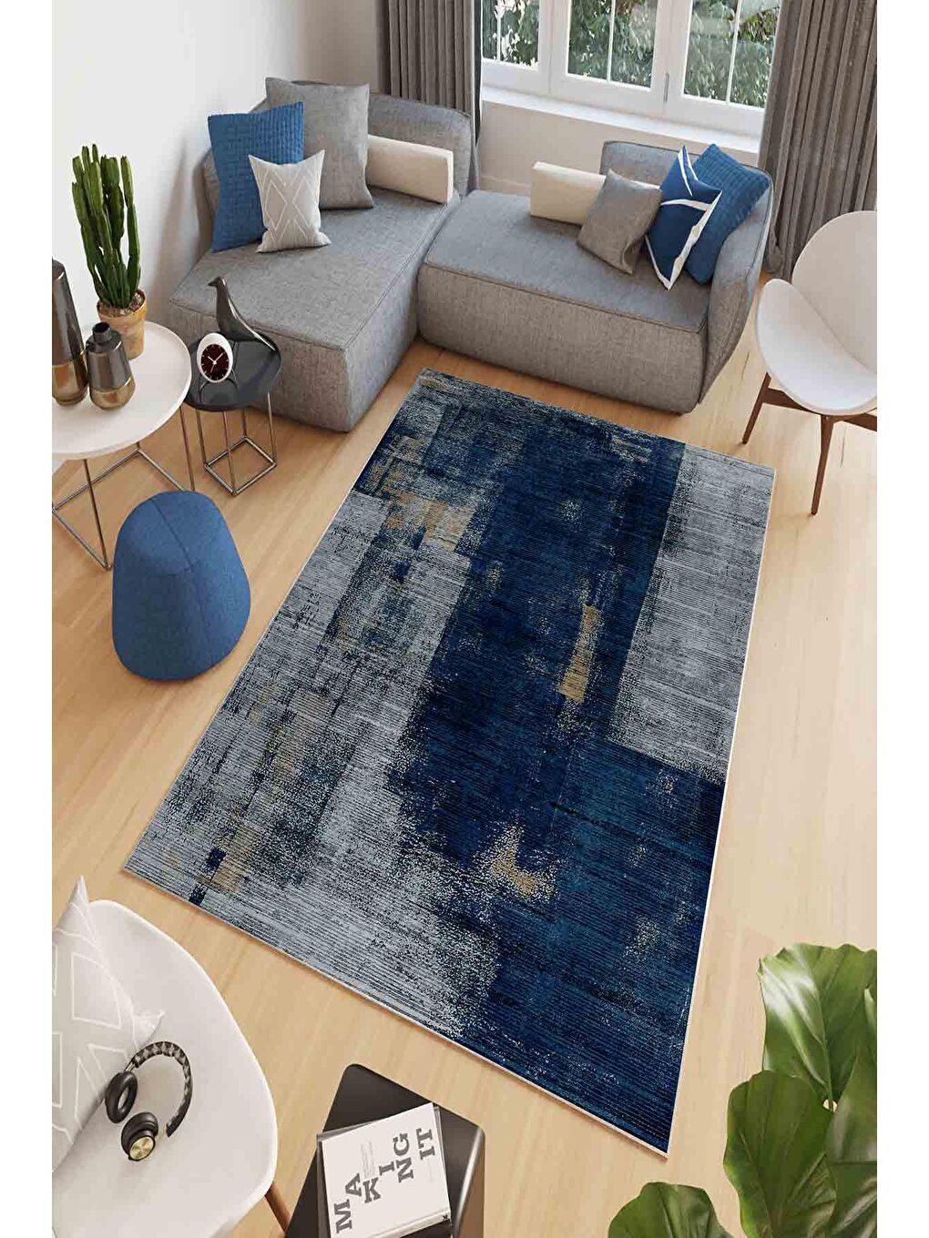 Homefesto Karışık Dekoratif Özel Tasarım Modern Halı 160x230