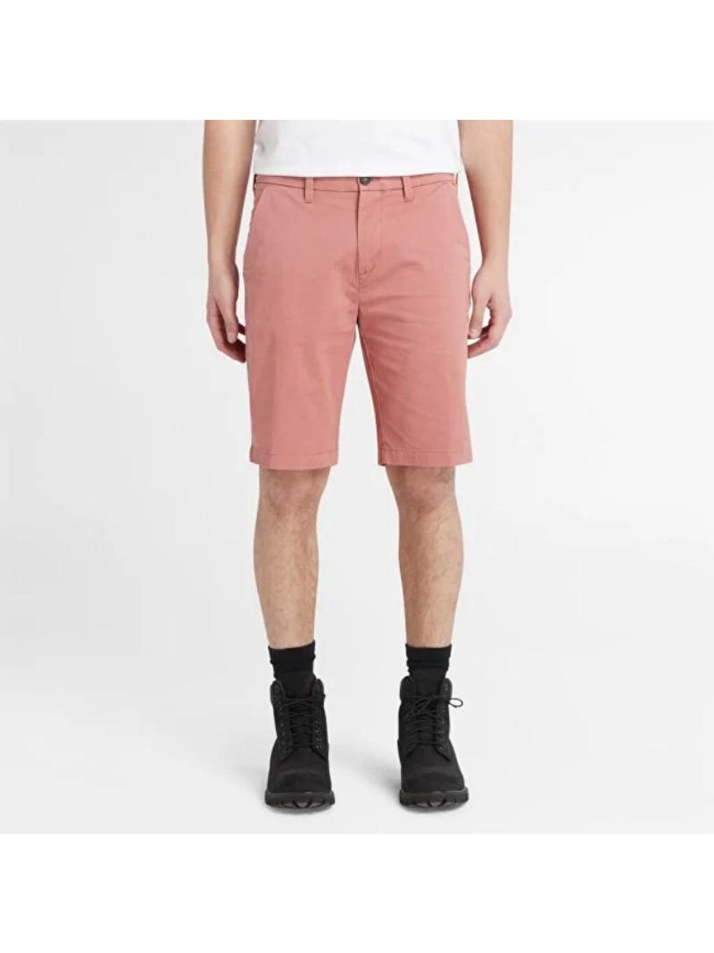 Timberland Pembe Stretch Twill Chino Erkek Pembe Şort - 1