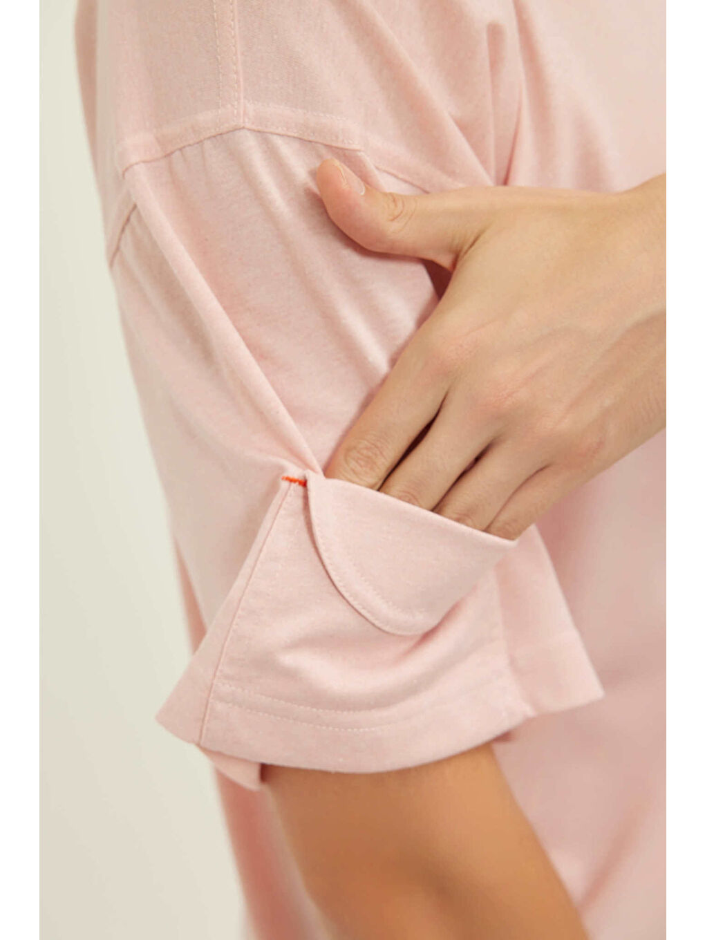 Pembe Enu Unisex Way Out Tişört   Pudra-2