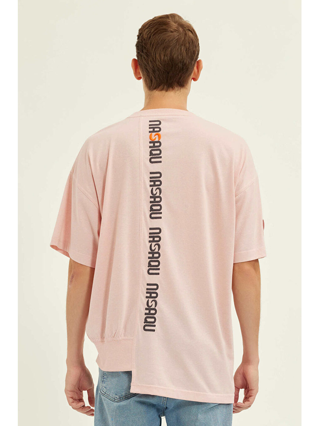 Pembe Enu Unisex Way Out Tişört   Pudra-3