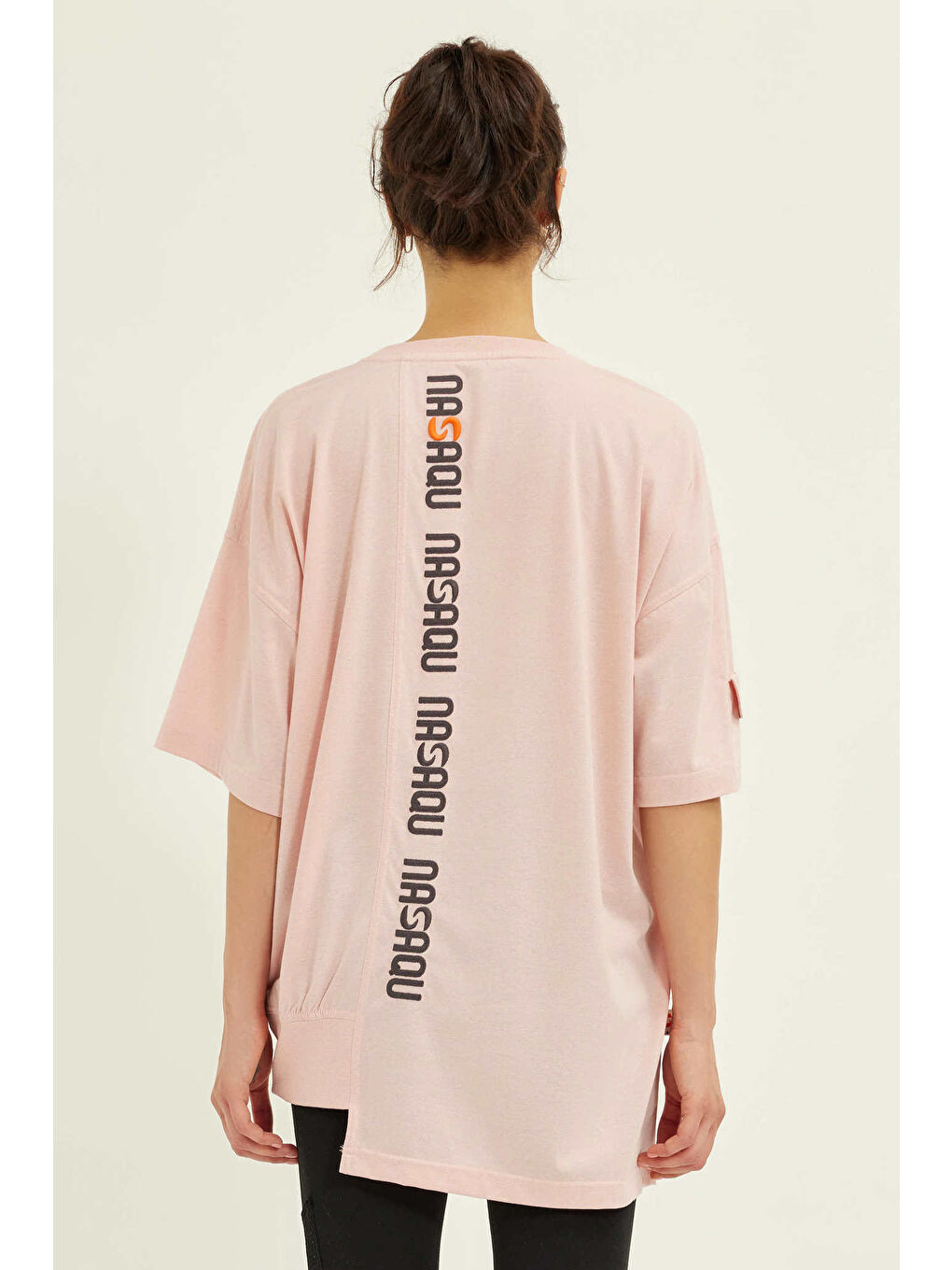 Pembe Enu Unisex Way Out Tişört   Pudra-6