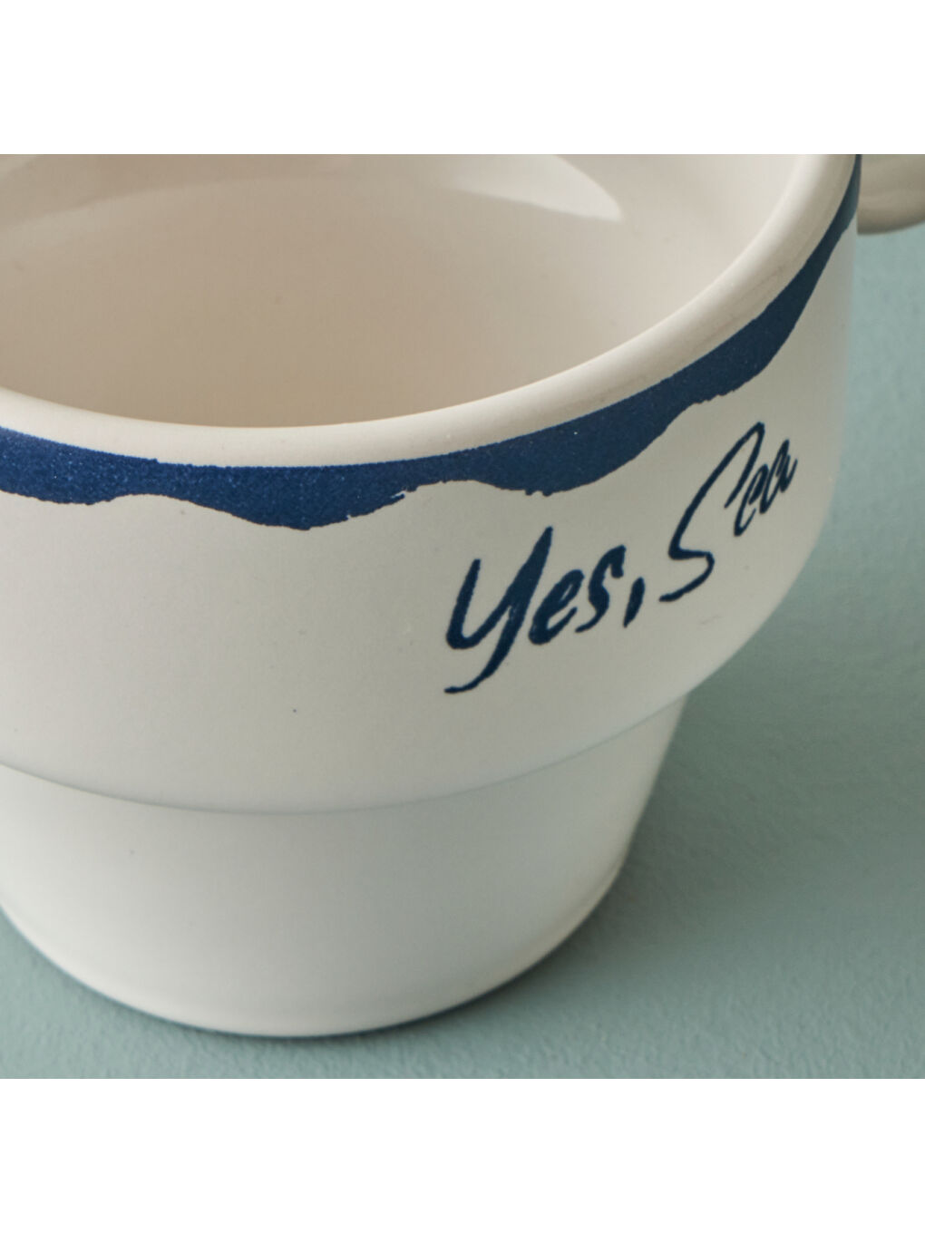 Marine Seramik 4'lü Espresso Seti Mavi (105 cc)-2