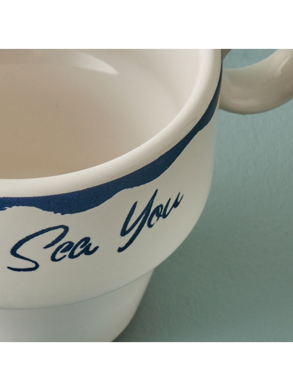 Marine Seramik 4'lü Espresso Seti Mavi (105 cc)-3