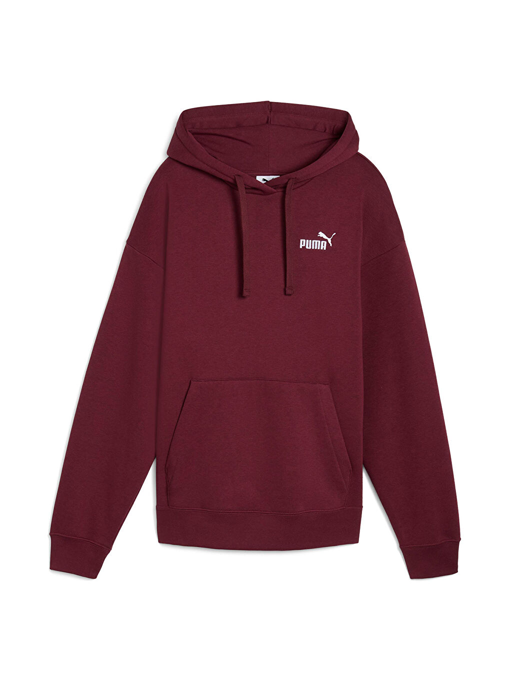 Essentials Small No.1 Logo Kadın Bordo Kapüşonlu Sweatshirt-3