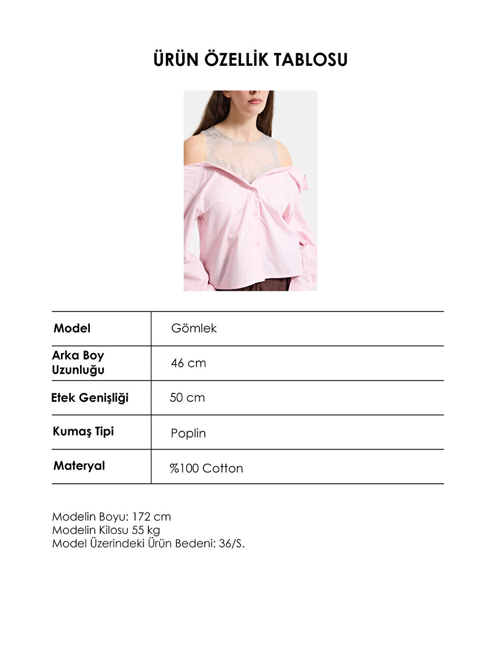 Kadın Pembe Oversize Tül Dantelli Özel Tasarım Gömlek-6