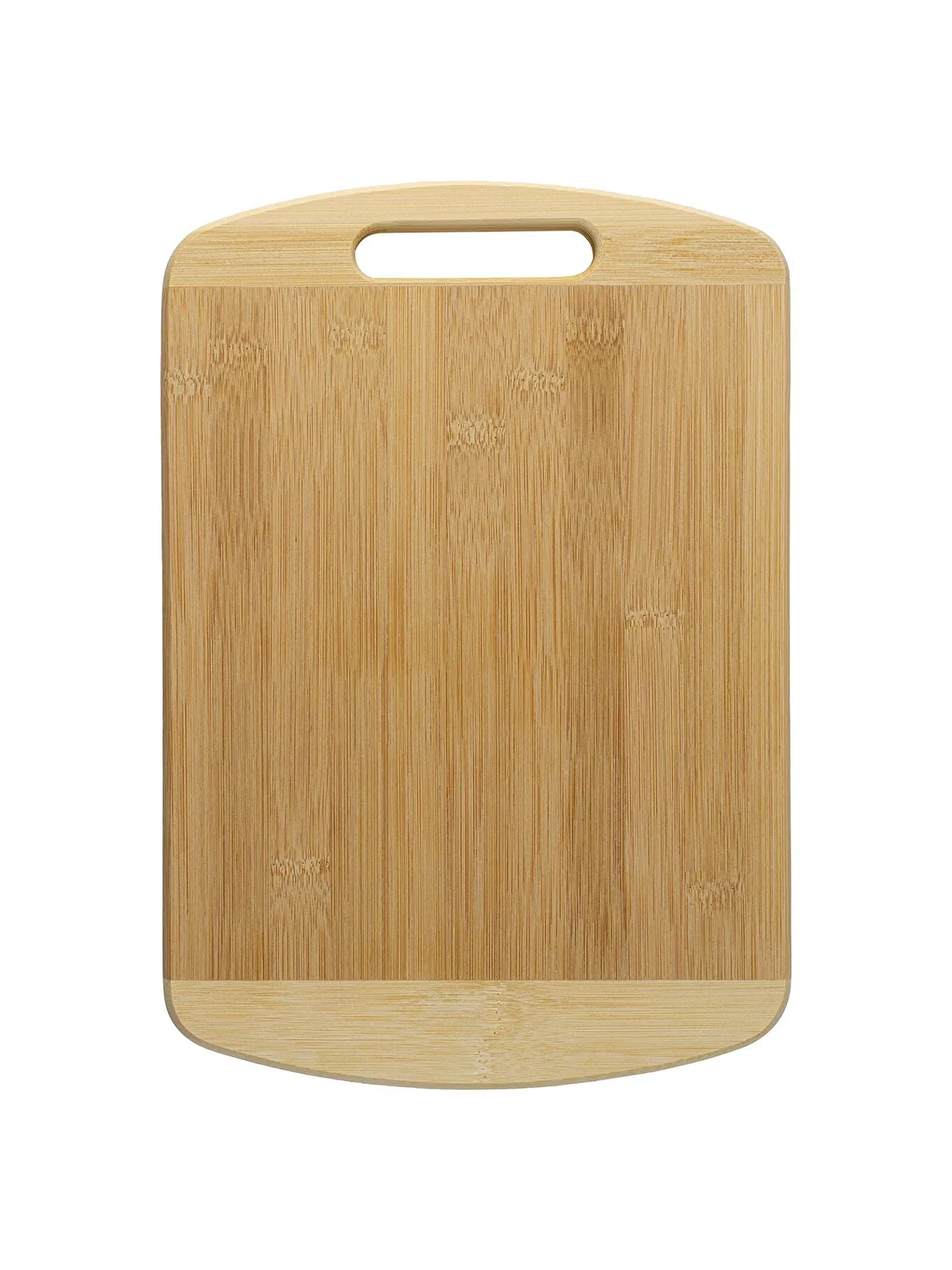 Kitchen Design Lab Açık Kahverengi Bambu Oval Kenarlı Büyük Boy Kesim Panosu - Bambu Kesim Tahtası 22 X 32 Cm Kesme Tahtası