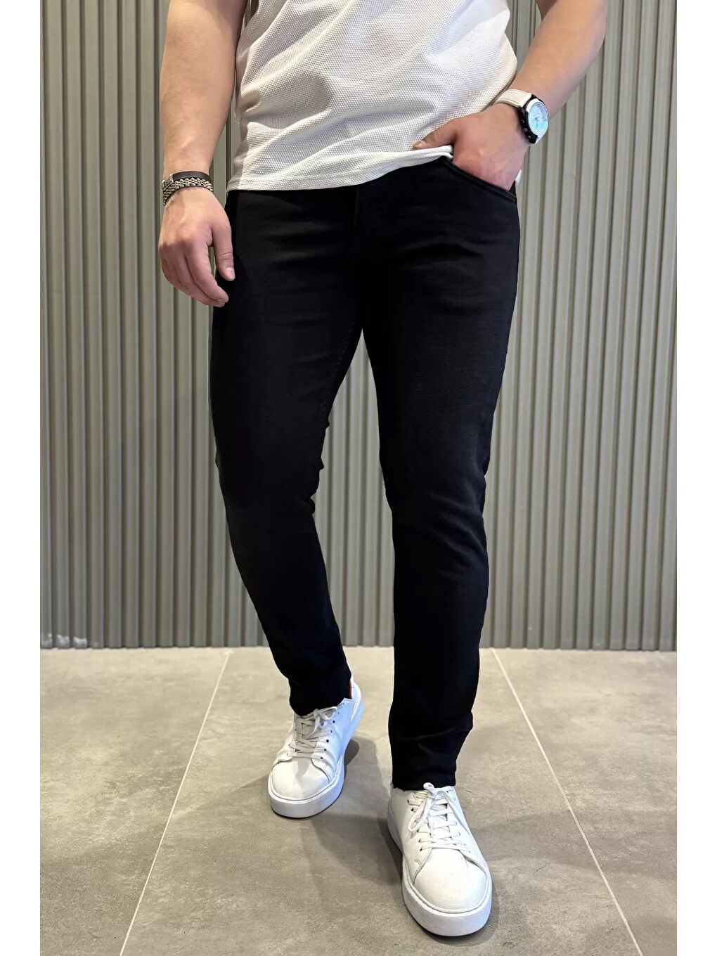 Siyah Erkek Jean Pantolon