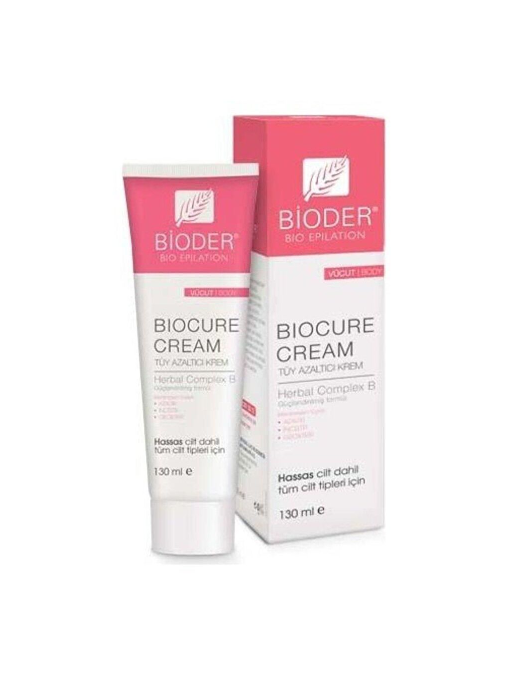 Bioder Renksiz Biocure Tüy Azaltıcı Vücut Kremi 130 ml