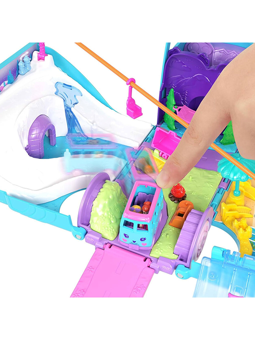 Polly Pocket Hayvancıkların Karavan Macerası Oyun Seti JCC22 - 4