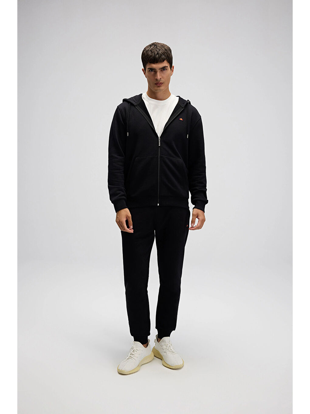 Siyah Pamuklu Regular Fit Kapüşonlu Sweat EM581-BK-2