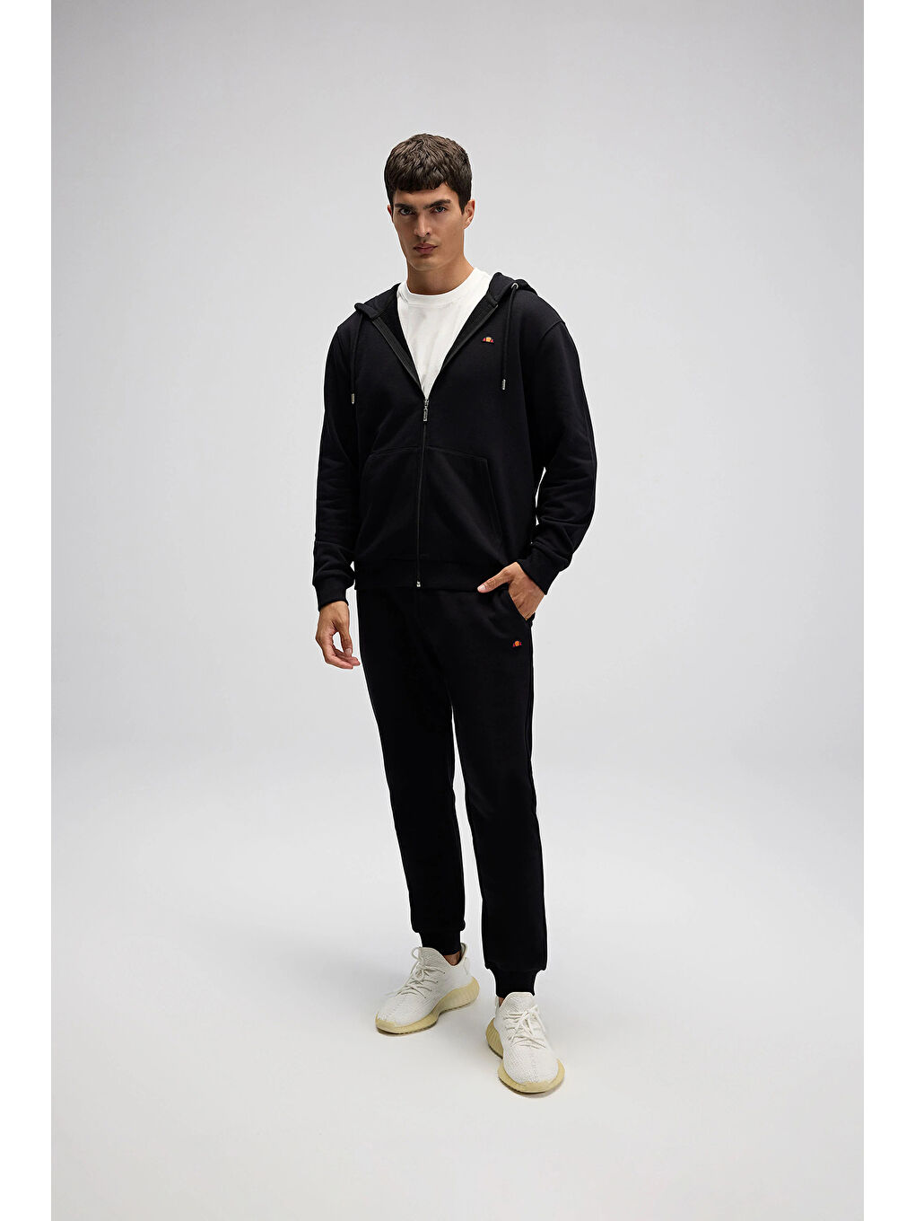 Siyah Pamuklu Regular Fit Kapüşonlu Sweat EM581-BK-3