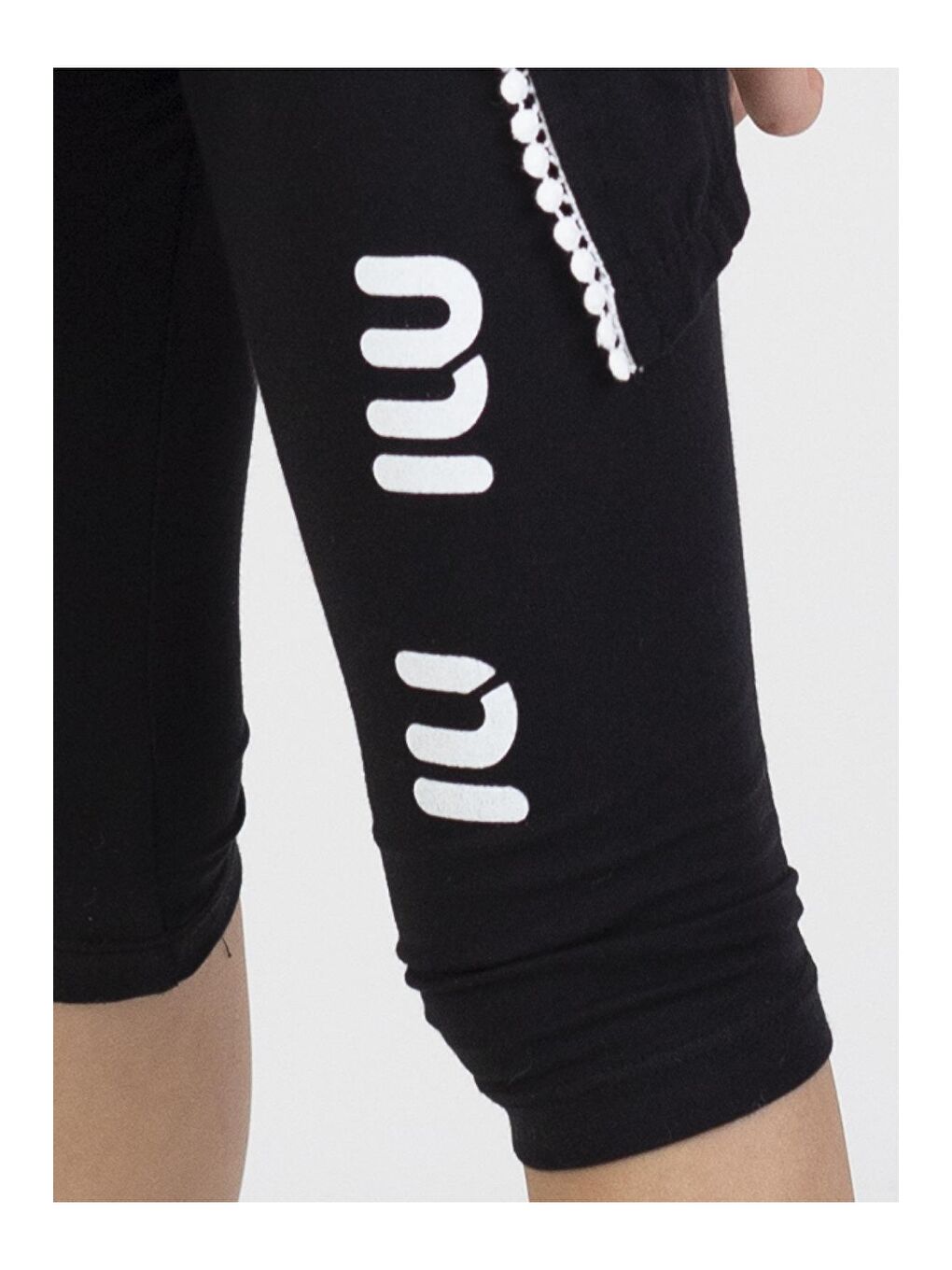 Siyah Kız Çocuk Mini Baskılı Tunik Model Yazlık Basic Takım 6-9 yaş-3