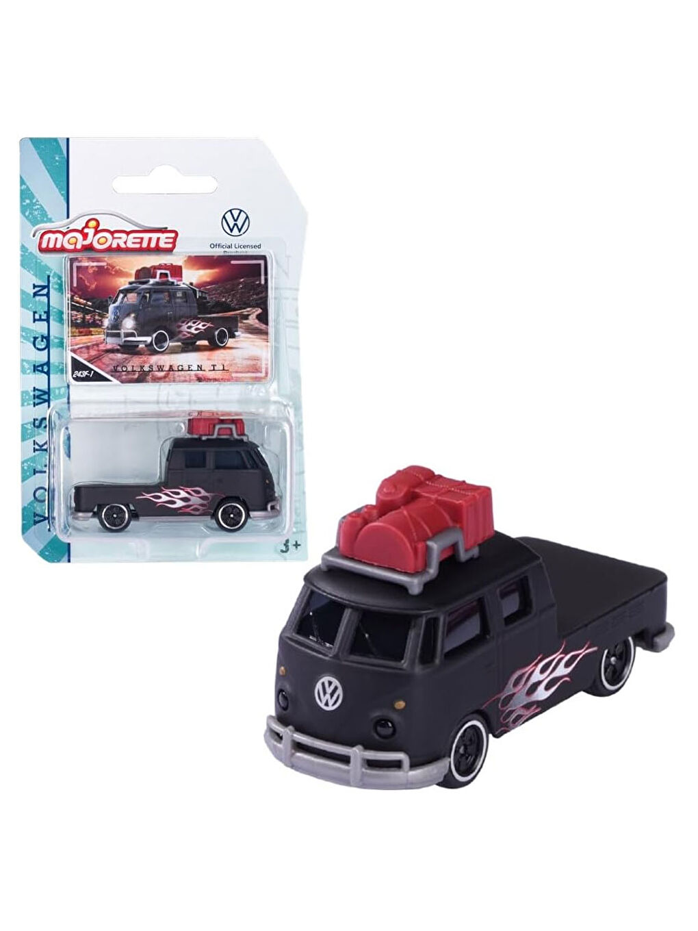 Majorette Renksiz Volkswagen The Originals Premium Tekli Araba T1-Siyah 212055004