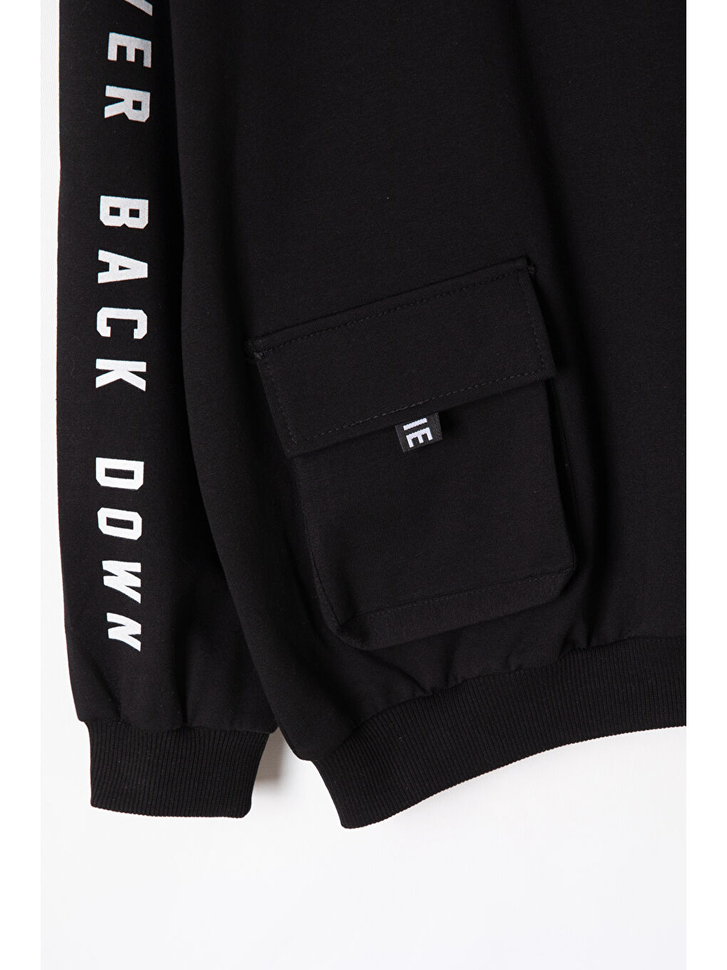 Siyah NYC Yazılı Bisiklet Yaka Erkek Çocuk Sweatshirt 19629-3