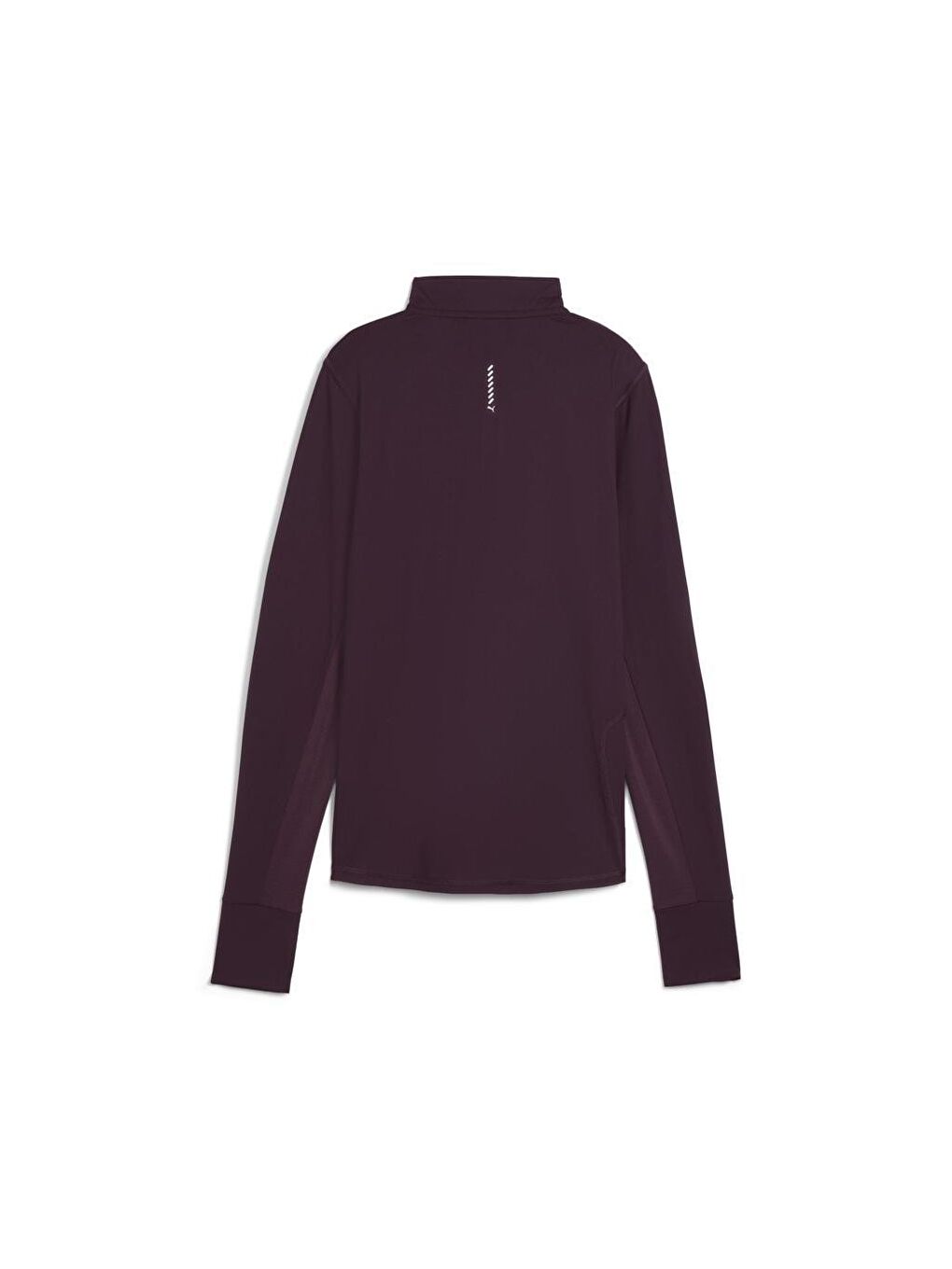 Run Favorite 1/4 Zip Kadın Bordo Dik Yaka Tişört-1