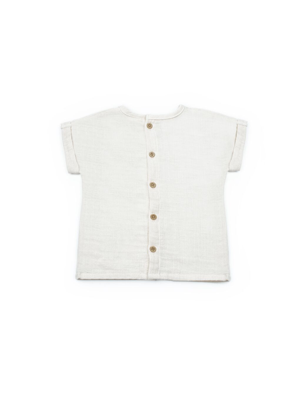 Karışık Erkek Bebek Müslin Ekru Ayıcık Baskılı T-Shirt Ve Cepli Şort Takımı-2