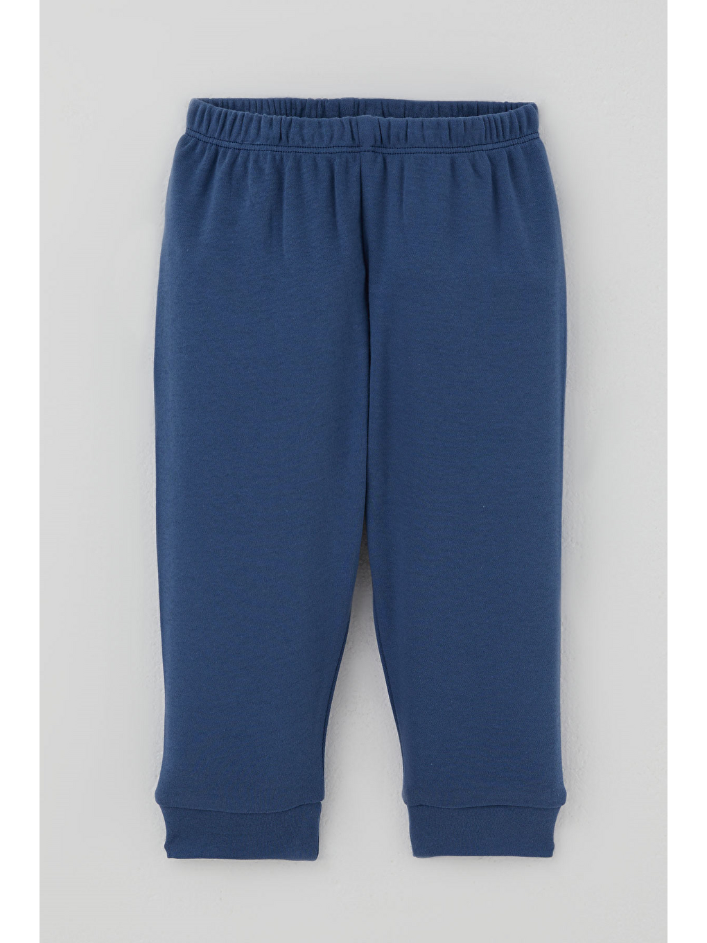 Erkek Bebek Pijama Takımı Ekose Desenli Önden Çıtçıtlı Mavi (4 Ay - 1 Yaş)-2