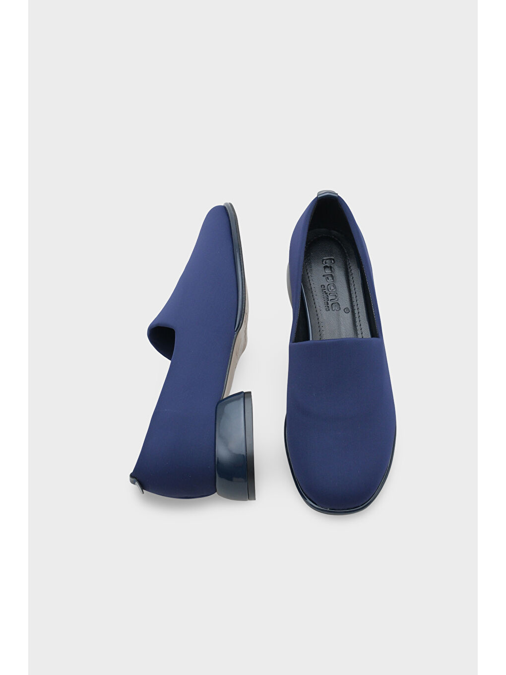 Lacivert Rosy Streç Kısa Topuklu Konfor Kadın Ayakkabı-3