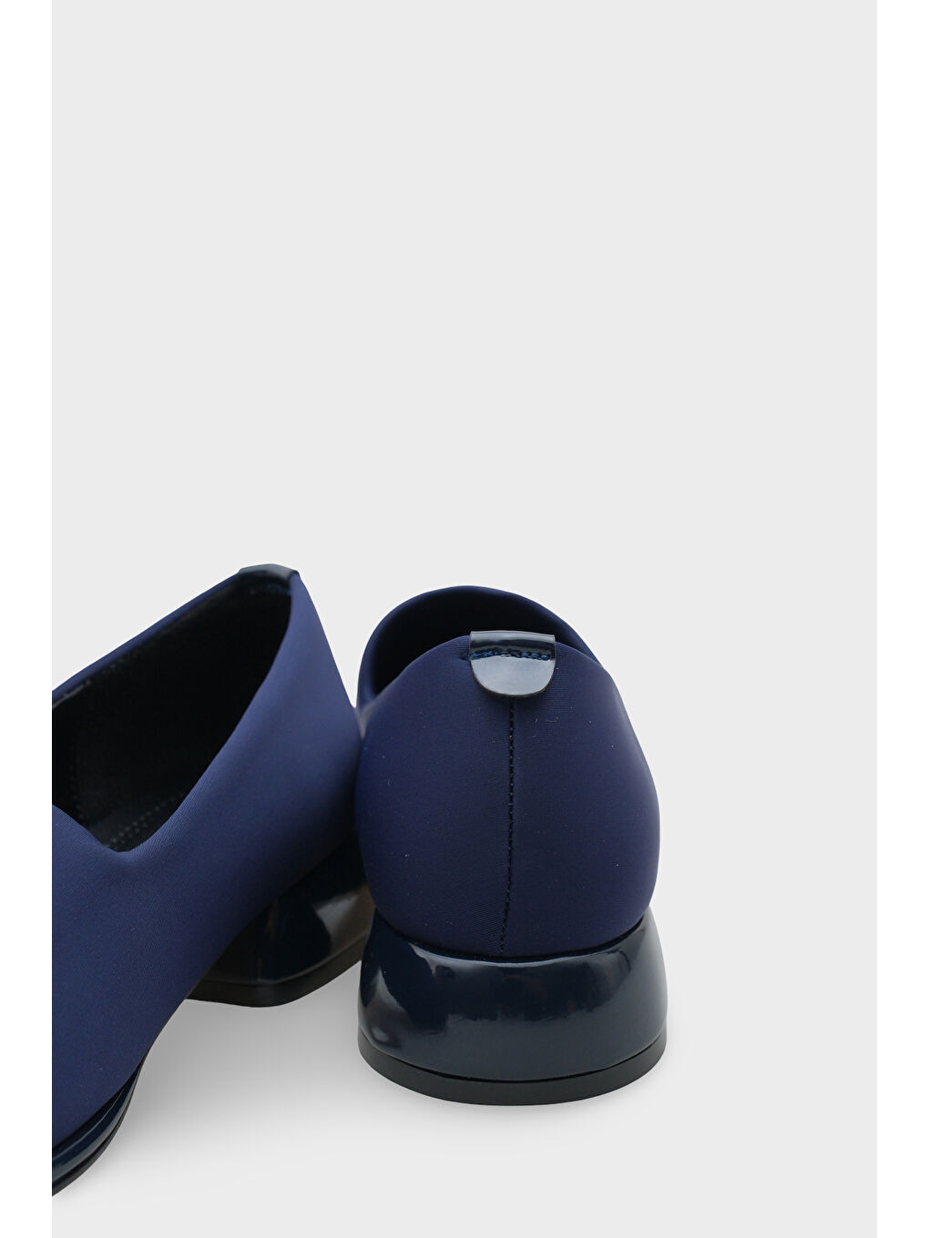 Lacivert Rosy Streç Kısa Topuklu Konfor Kadın Ayakkabı-5