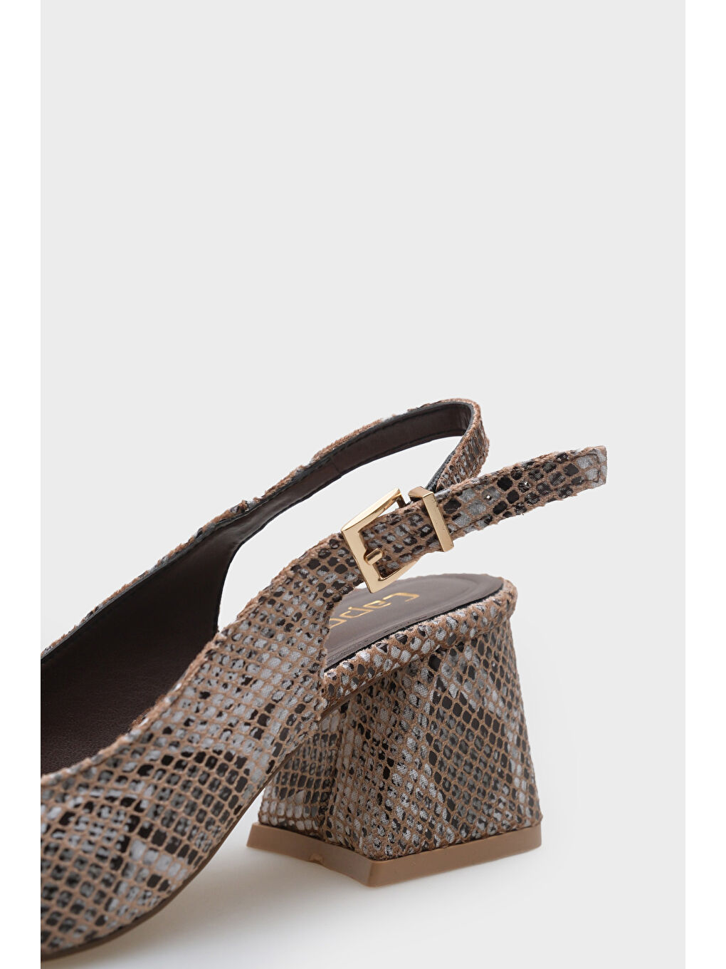 Sarı Ruby Yumuşak Pedli Taban Kadın Topuklu ayakkabı-3