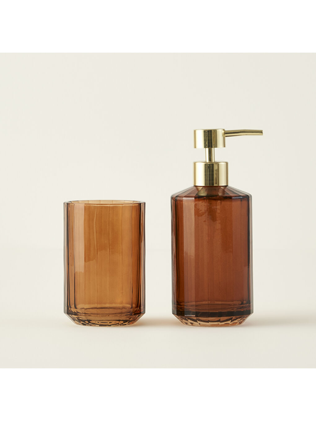 Kahverengi Camila Banyo Seti Amber (365 ml)