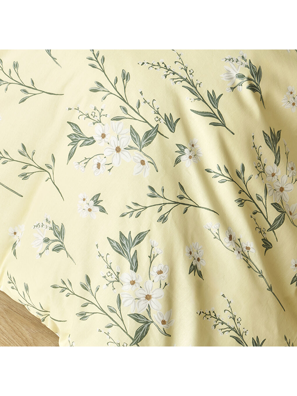 %100 Pamuk Ranforce Nancy Çift Kişilik Nevresim Seti Sarı (200x220 cm)-3