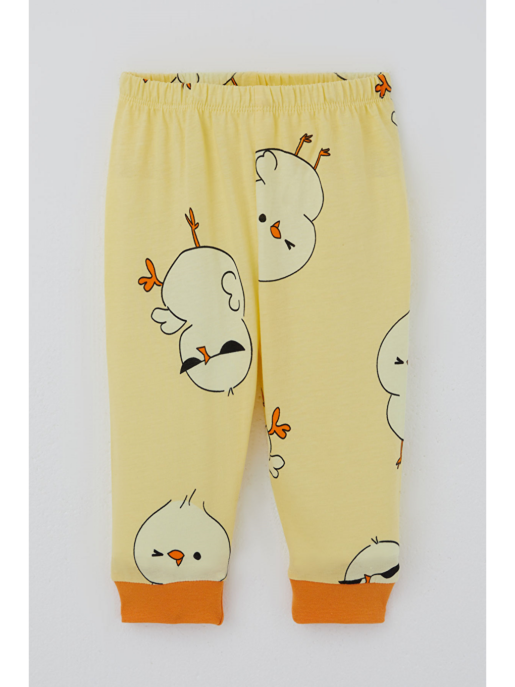 Erkek Bebek Pijama Takımı Sevimli Civciv Desenli Önden Çıtçıtlı Sarı (4 Ay - 1 Yaş)-2