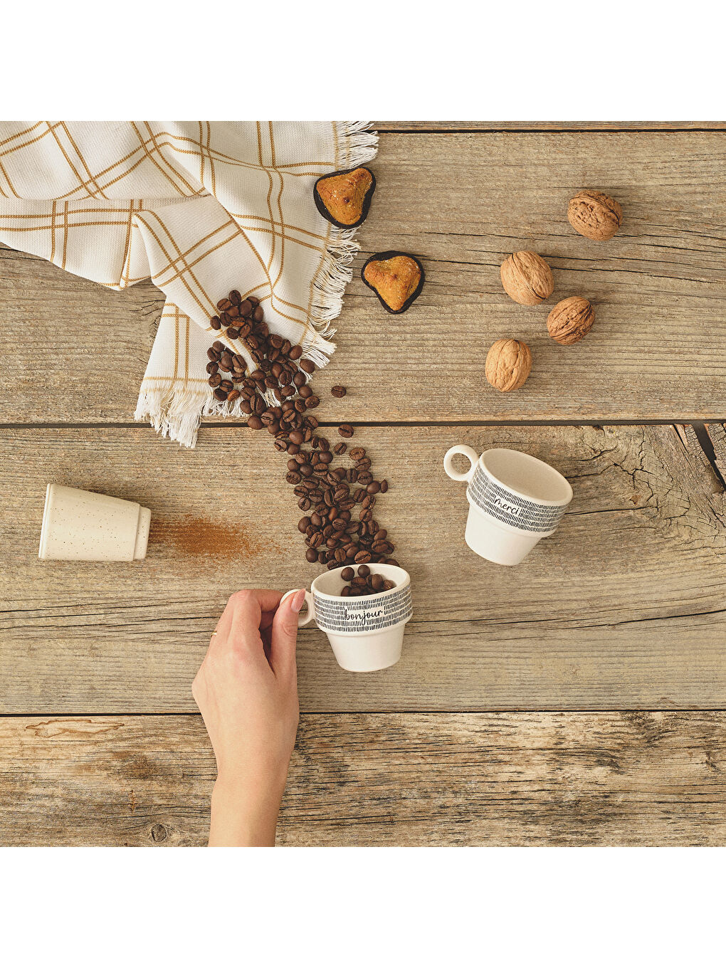 Siyah Merci Espresso 4'lü Kahve Fincanı Seti-1