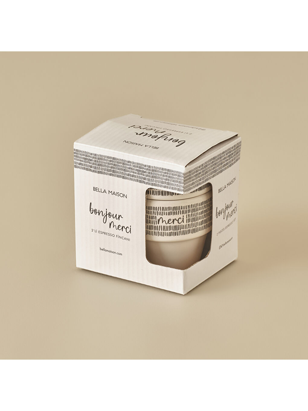 Siyah Merci Espresso 4'lü Kahve Fincanı Seti-3