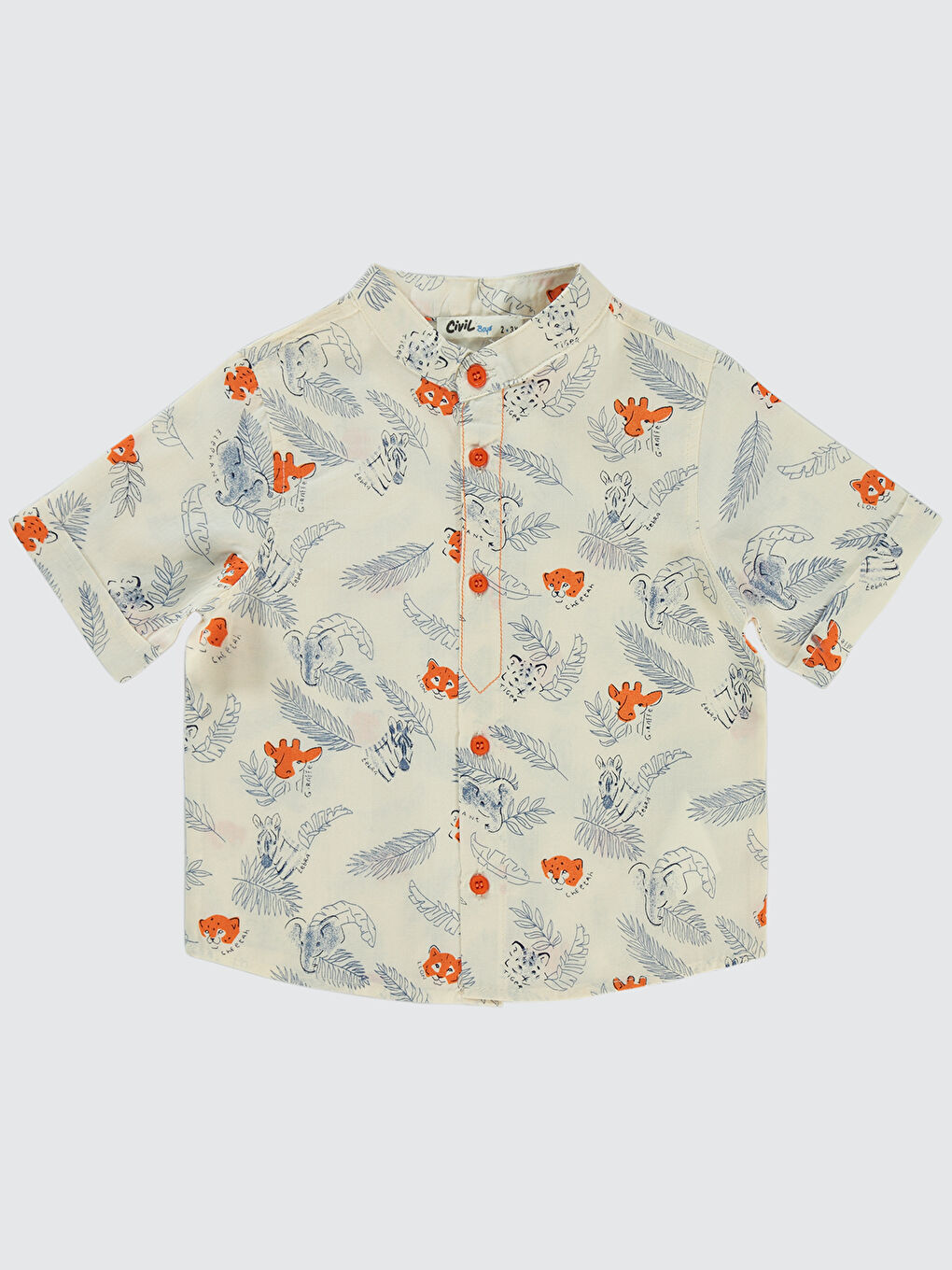 Turuncu Boys Erkek Çocuk Gömlek 2-5 Yaş Oranj