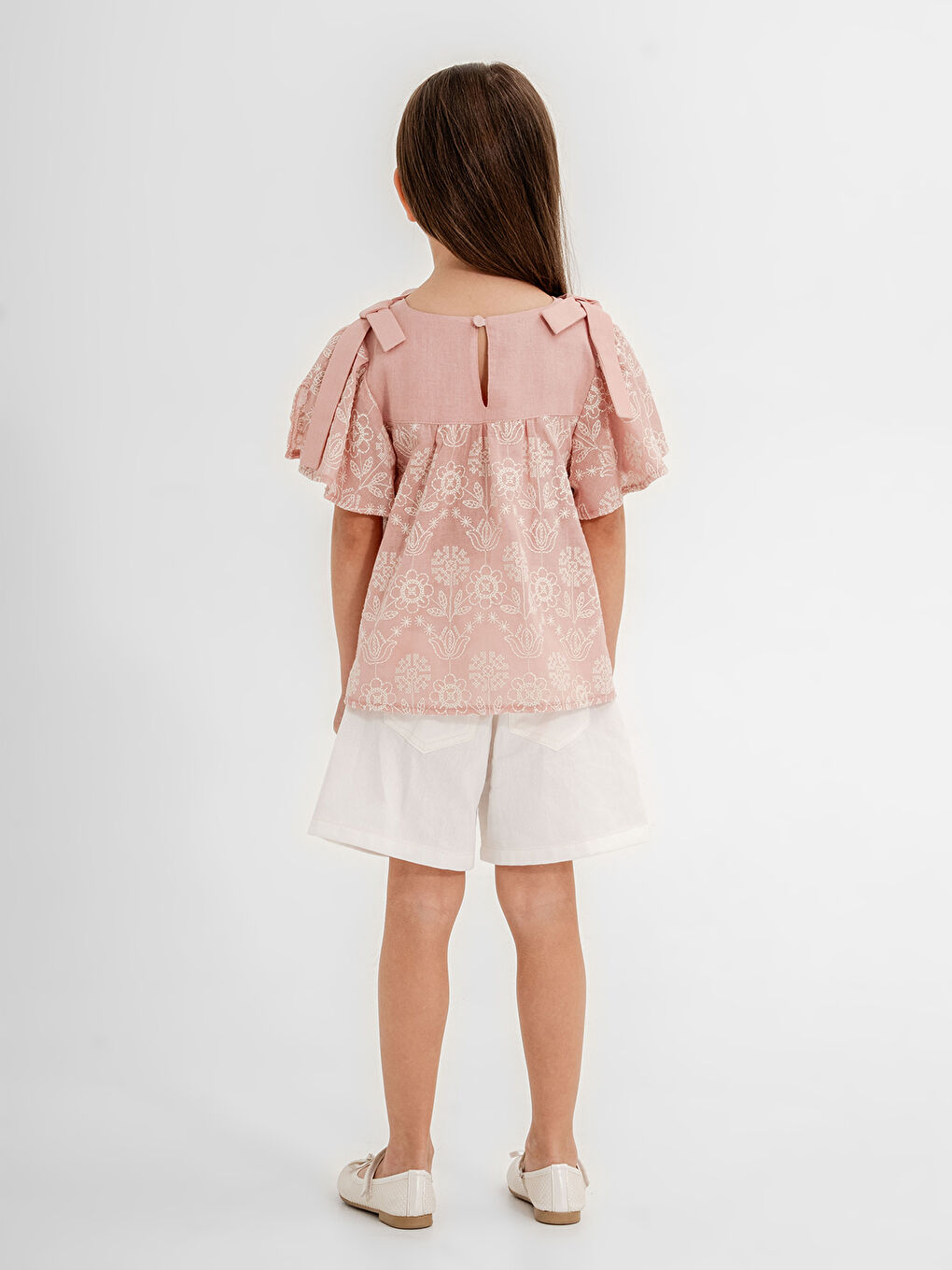 Pembe Kız Çocuk Takım 6-9 Yaş Pudra-1