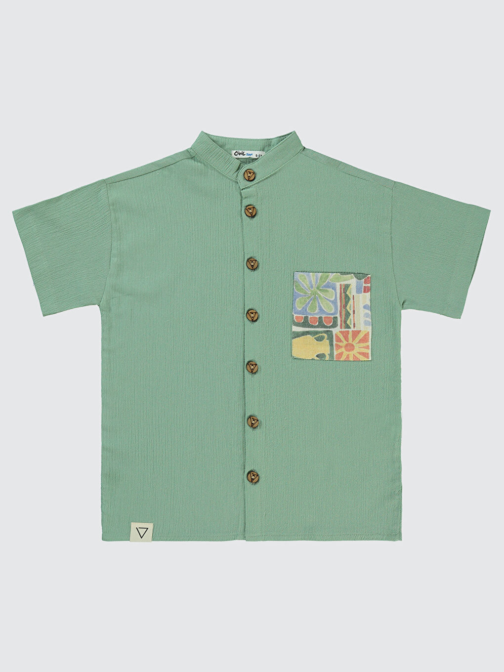 Boys Erkek Çocuk Gömlek 6-9 Yaş Yeşil