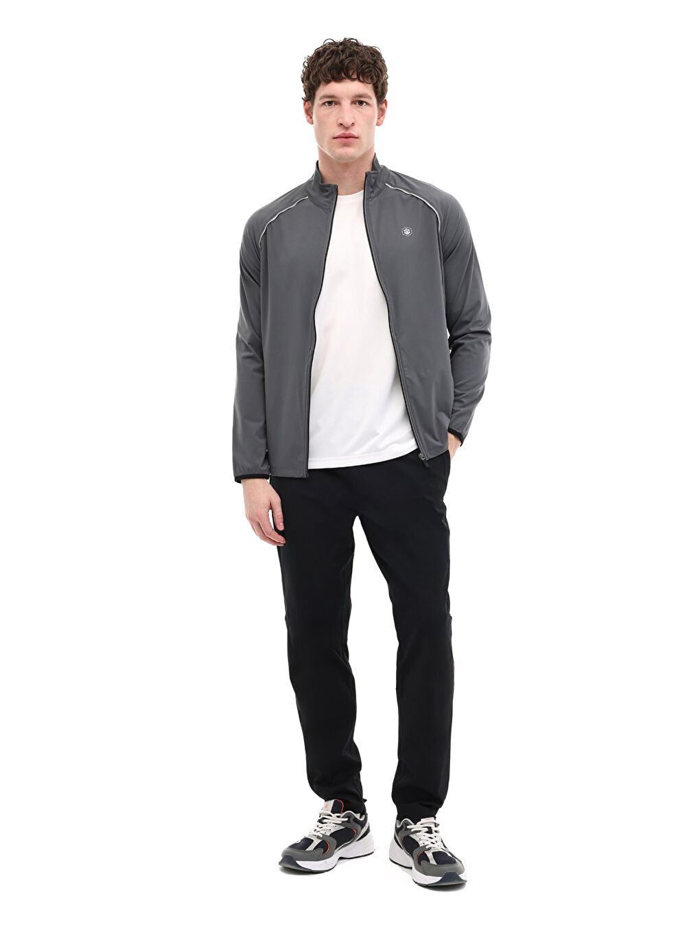 ML NIKI 18N831 5PR Gri Erkek Eşofman Üstü-2