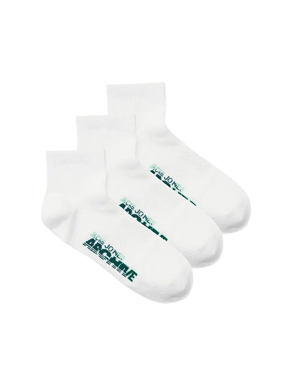 Brat Short Tennis 3' lü Erkek Beyaz Çorap